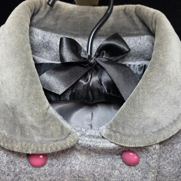 Vintage Rothschild Wool Coat Velvet Collar size 7 - Picture 5 of 16